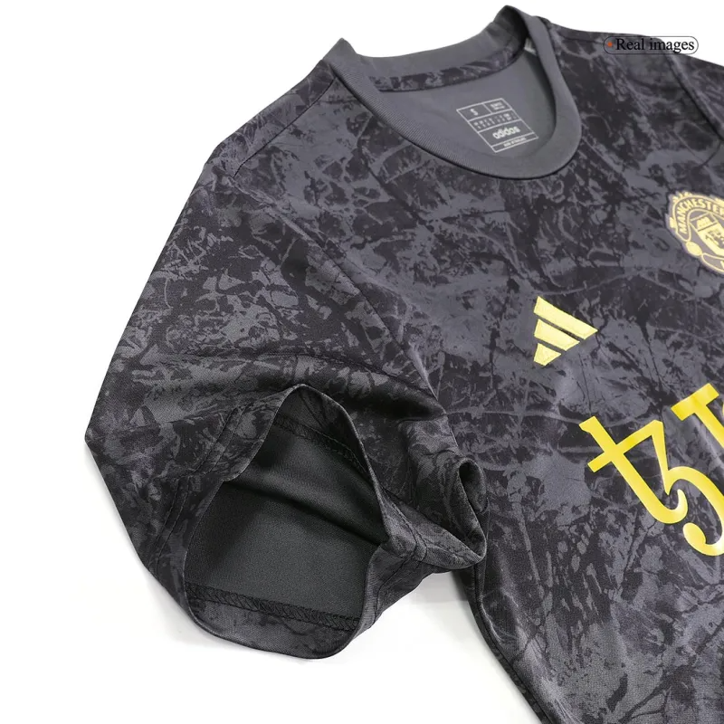 2023-2024 Manchester United Stone Roses Pre-Match Kit Football Jersey