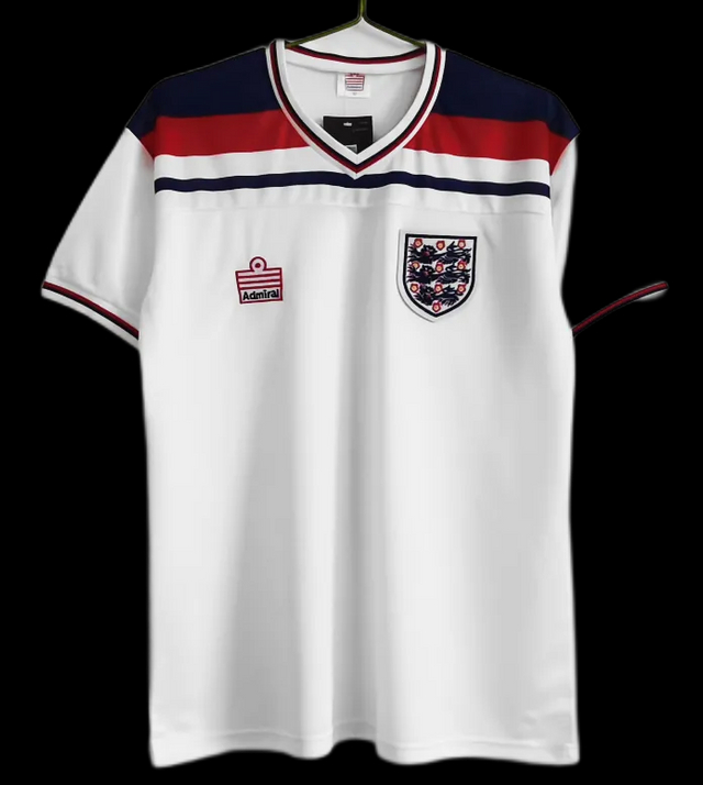 1982 England Retro Soccer Jersey Home Replica