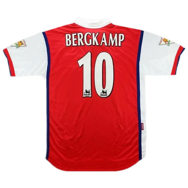 1998-1999 Arsenal Bergkamp #10 Retro Jersey Home