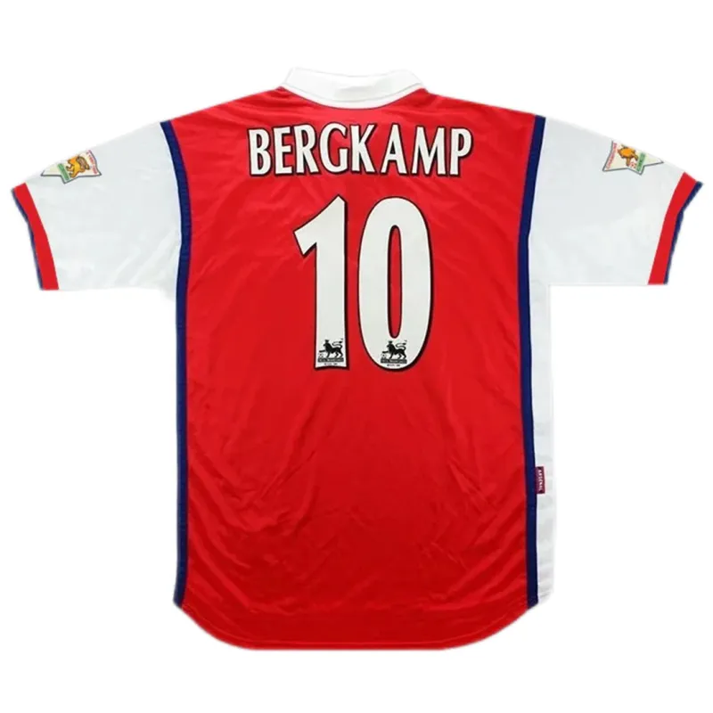 1998-1999 Arsenal Bergkamp #10 Retro Jersey Home