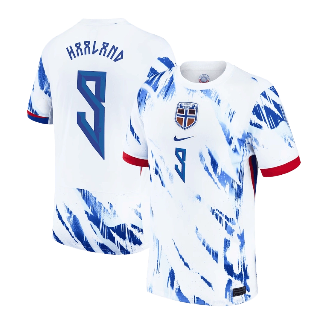 HAALAND #9 Norway Nike Soccer Jersey Away Player Version Shirt 2024