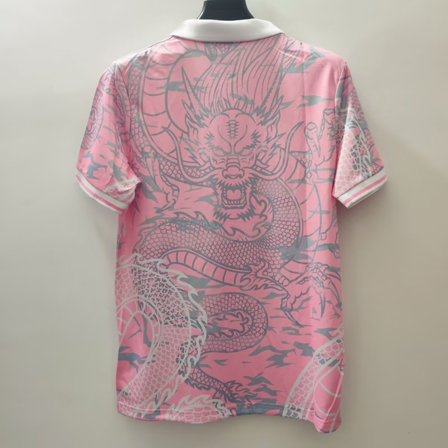 23/24 Real Madrid Chinese Dragon Year Limited Jersey - Pink Dragon Pattern