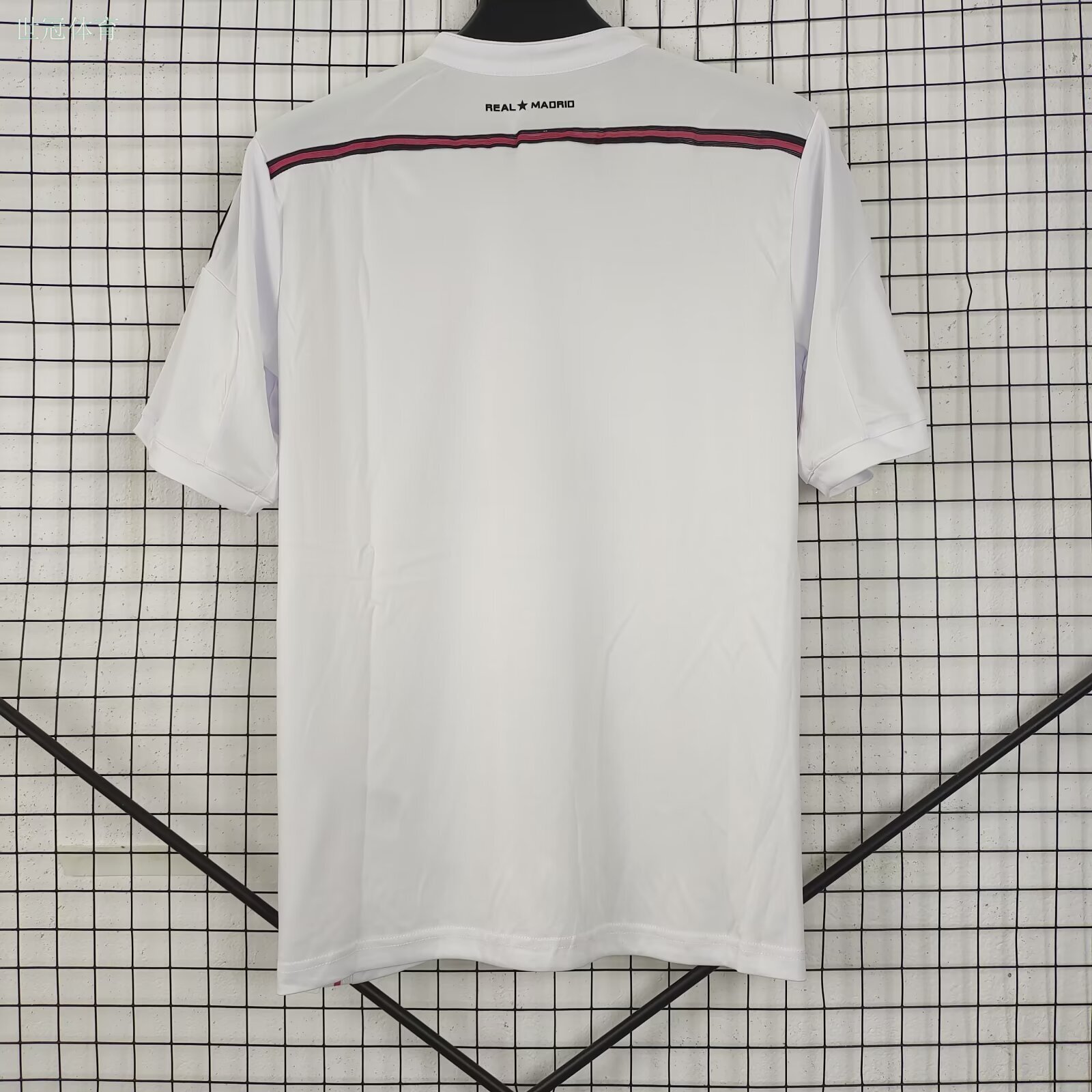 14/15 Real Madrid Home Kit - White with Black/Pink Accents
