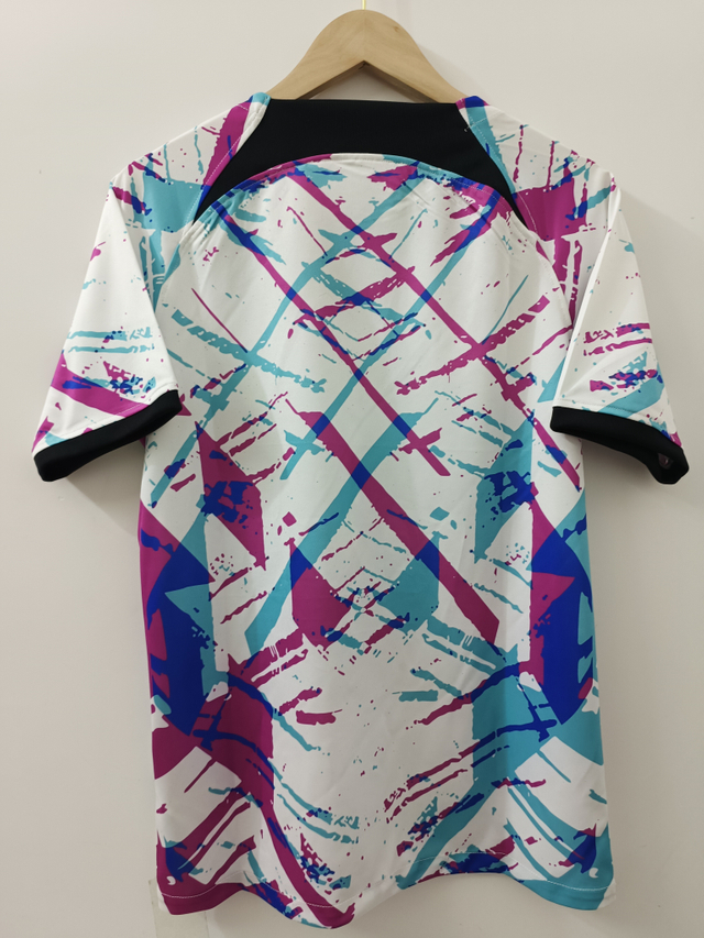 23/24 Barcelona Network Edition Jersey - Digital Pixel Style Blue Scarlet Version