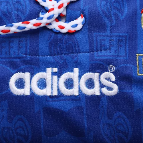 1996 France Retro Jersey Home Euro Cup9