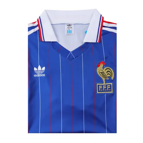 1982 France Rertro Jersey Home World Cup