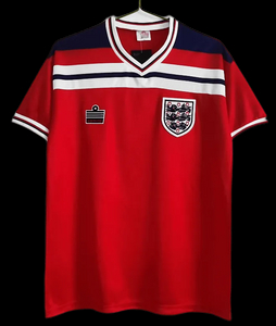 1982 England Retro Soccer Jersey Away Replica