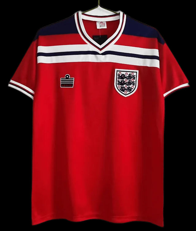 1982 England Retro Soccer Jersey Away Replica