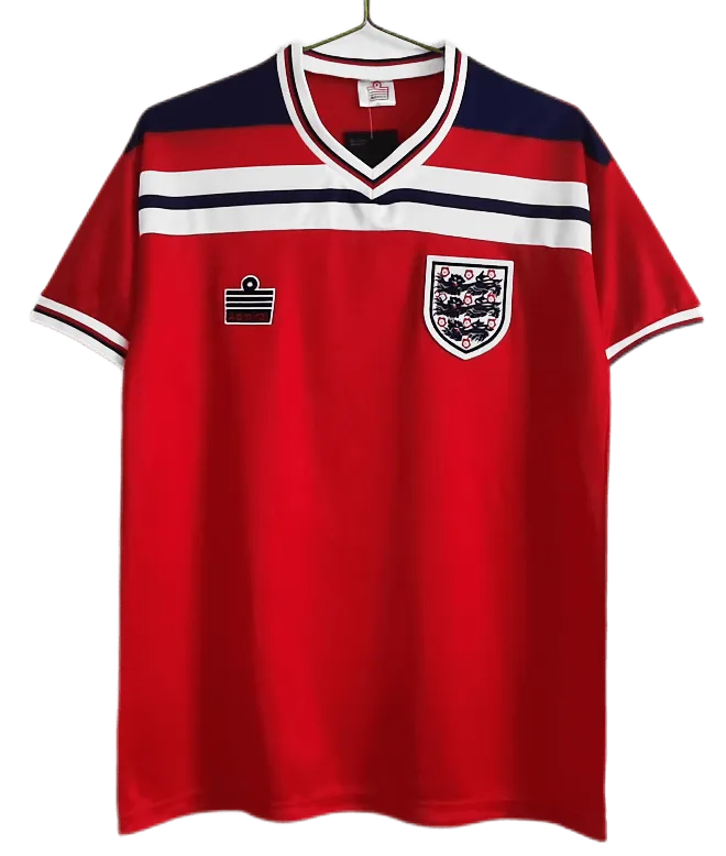 1982 England Retro Soccer Jersey Away Replica