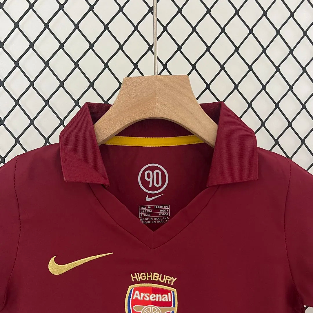 2005-2006 Arsenal Home Retro Kids Kits football Jersey