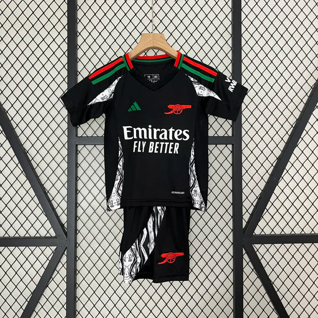 2024-2025 Arsenal Away Soccer Kids Kit Jersey+Shorts