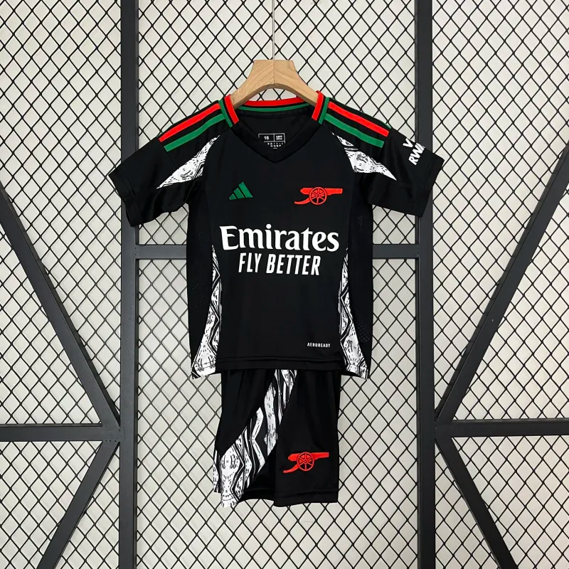 2024-2025 Arsenal Away Soccer Kids Kit Jersey+Shorts