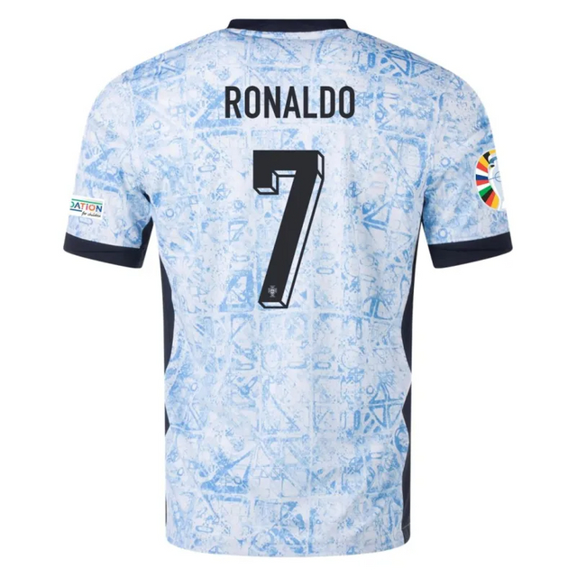Portugal Away Ronaldo #7 R. Leão #17 Pepe #3 Jersey Euro 2024