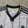 Real Madrid 2025-2026 casual white striped short sleeved shirt