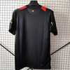 22/23 Manchester City Away Jersey - Black-Red Diagonal Stripes with Gold Accents & Bold Color-Block