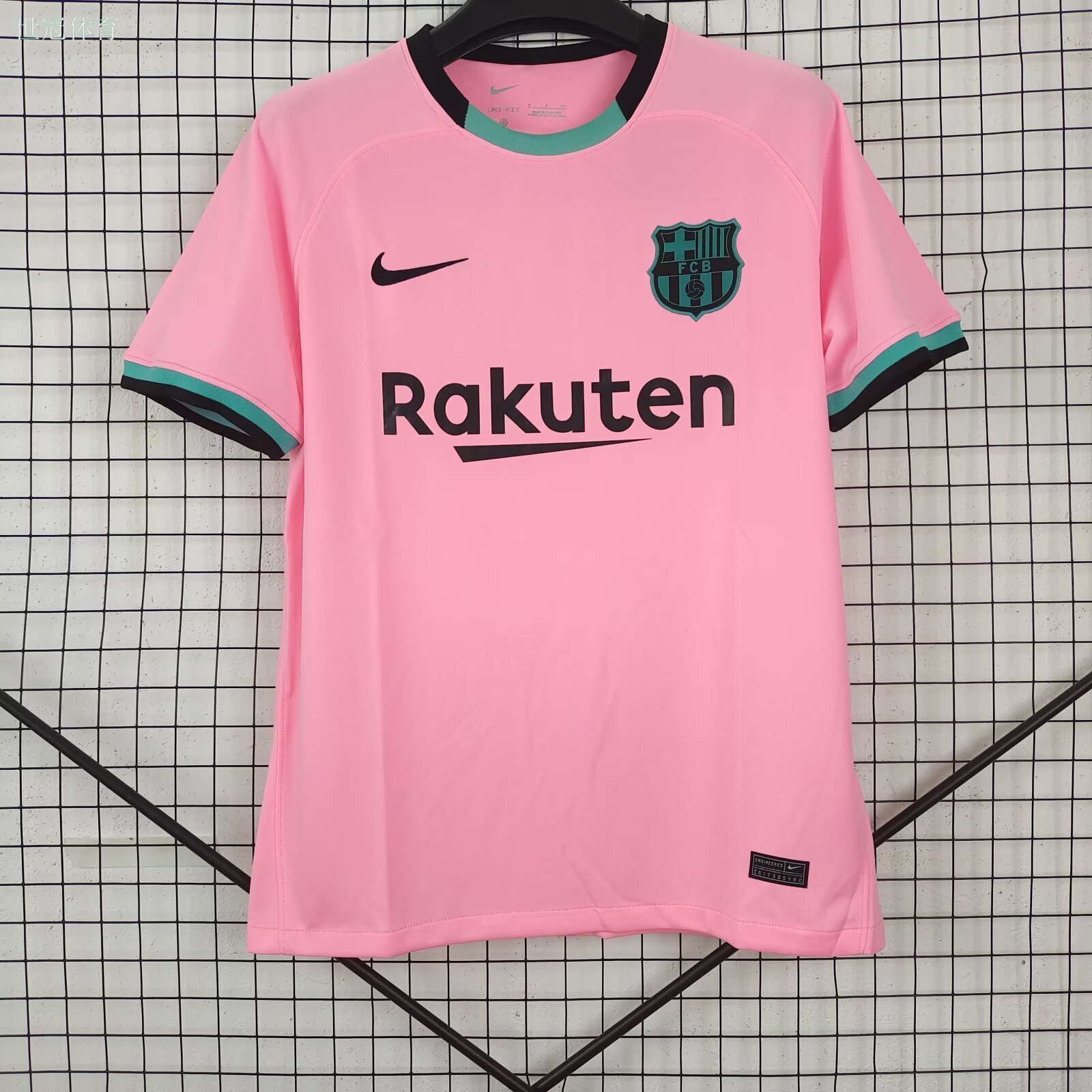 21/22 Barcelona Third Away Jersey Retro - Neon Stripes Champions League Exclusive Messi Version