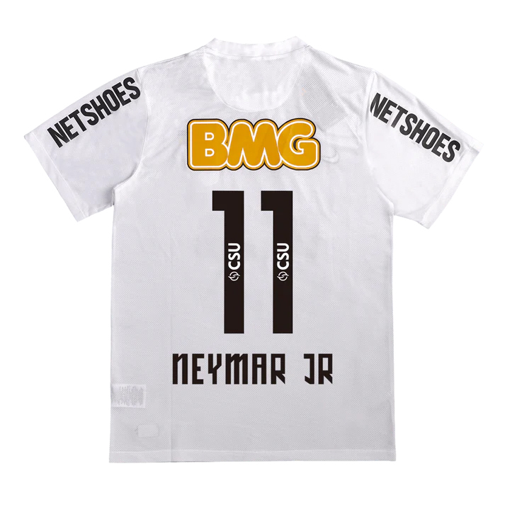 NEYMAR JR #11 Santos FC Retro Jersey Home Soccer Shirt 2012
