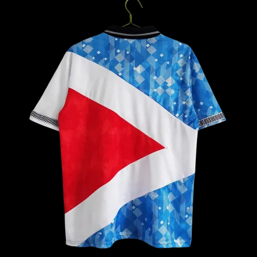 1990 England Retro Soccer Jersey Mash-Up