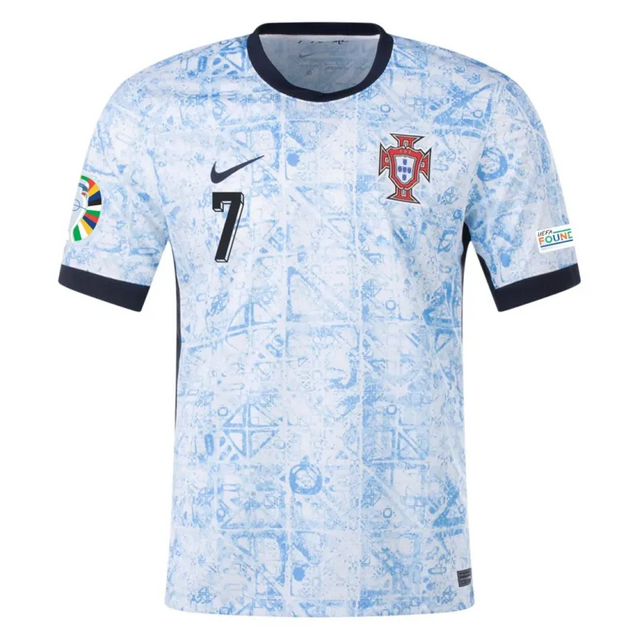 Portugal Away Ronaldo #7 R. Leão #17 Pepe #3 Jersey Euro 2024