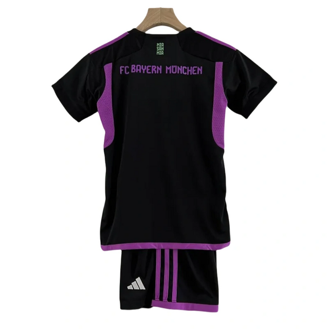 2023-2024 Kids Bayern Munich Away Kit Jersey+Shorts01