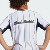 Real Madrid 2025-2026 casual white striped short sleeved shirt