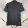 17/18 Real Madrid Away Jersey - Matte Black with Teal Accents (UCL Three-Peat Season)