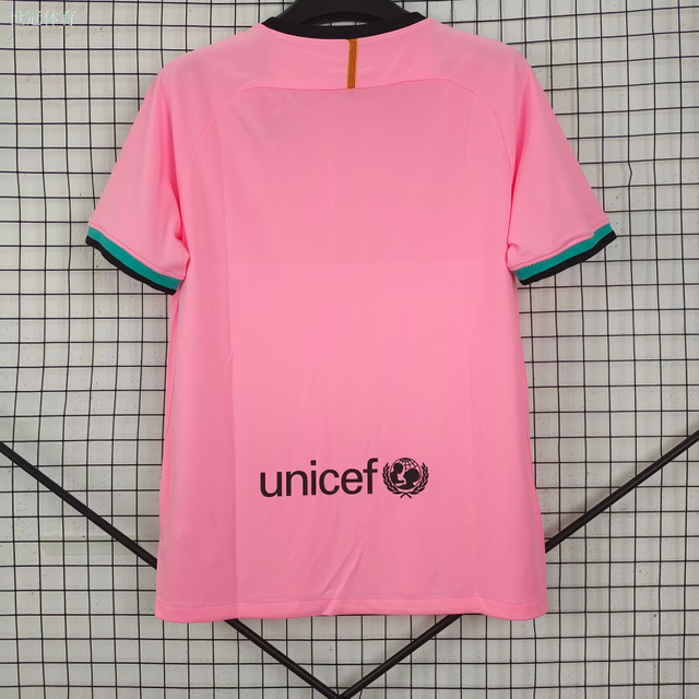 21/22 Barcelona Third Away Jersey Retro - Neon Stripes Champions League Exclusive Messi Version