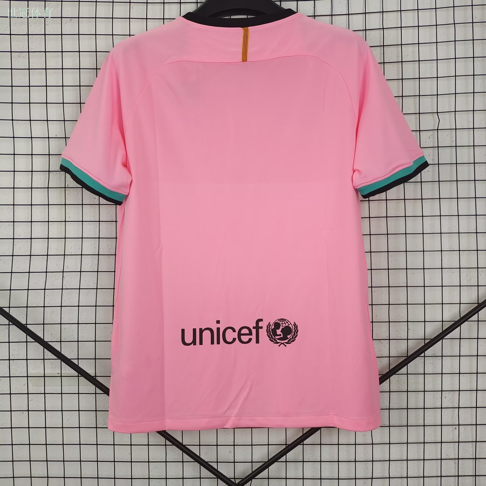 21/22 Barcelona Third Away Jersey Retro - Neon Stripes Champions League Exclusive Messi Version