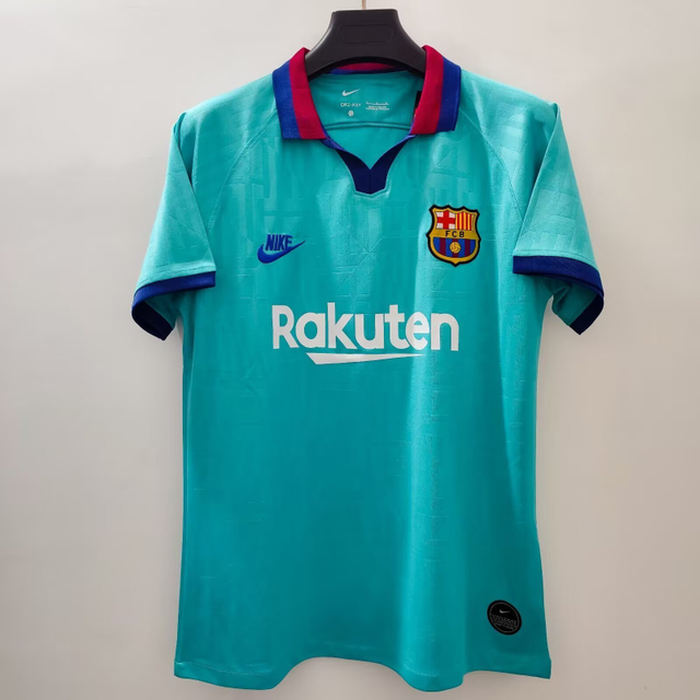 19/20 Barcelona 3rd Away Jersey Retro - Black & Gold Minimalist Version Messi Jersey