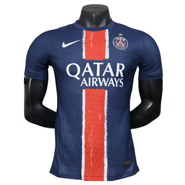 Champions of Europe Soccer Jersey PSG Home Shirt Player Version 2025-26