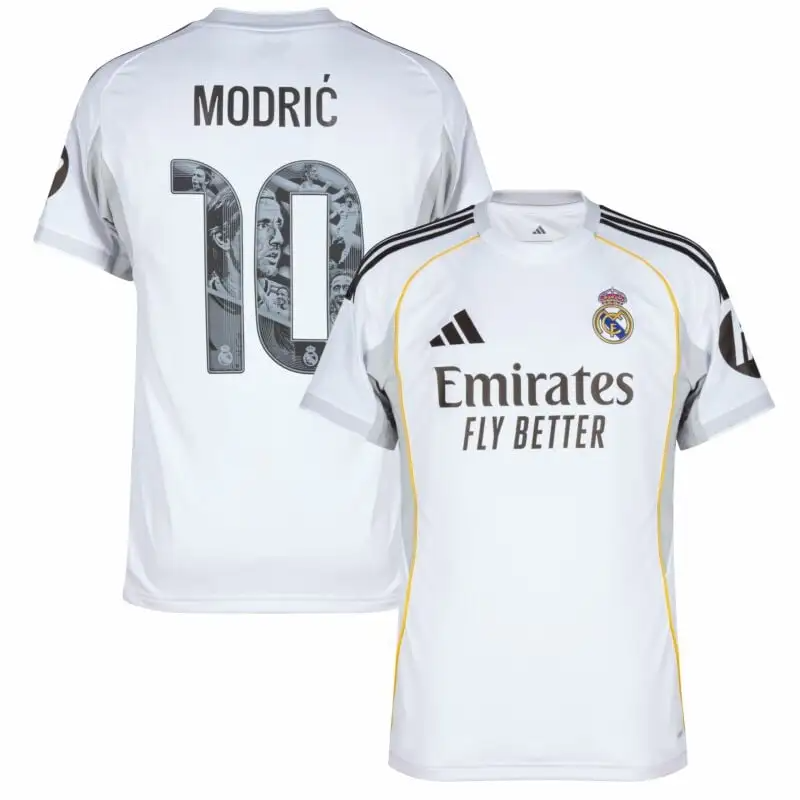 Real Madrid Home Modrić 10 Shirt 2025-2026 (limited edition celebration print)