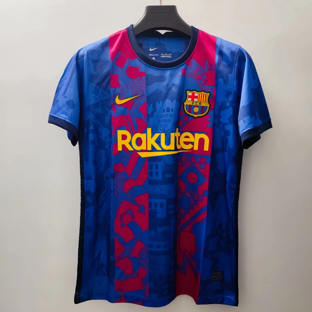 21/22 Barcelona Second Away Jersey Retro - Violet Empowerment Version Messi Jersey