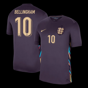 England Away Jersey EURO 2024 RICE #4 KANE #9 BELLINGHAM #10 FODEN #11