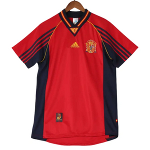 Spain Retro Jersey Home World Cup 1998