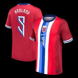 HAALAND #9 Norway Nike Soccer Jersey Home Player Version Shirt 2024