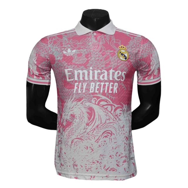 2025-2026 Real Madrid Pink Dragon Player Special Edition Football Shirt