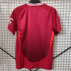 24/25 Manchester United Home Jersey - Burgundy Gradient with Red-White Side Accents & Snapdragon Sponsor