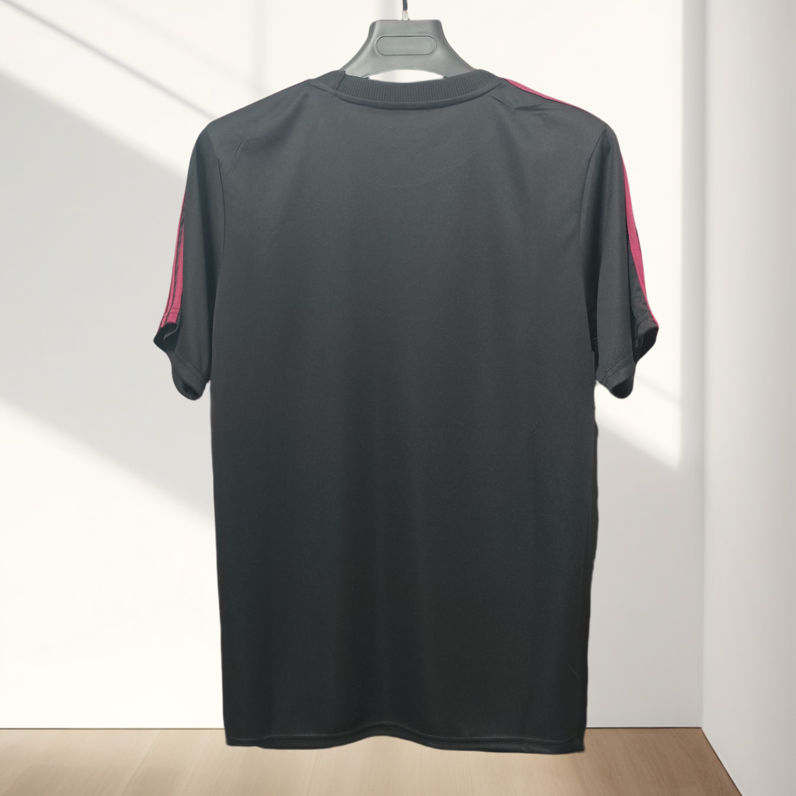 24/25 Manchester United Special Edition Jersey - Black-Red Gradient Tie-Dye & Gold Accents