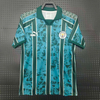 25/26 Manchester City Special Edition Jersey - Light Blue-Dark Green Stripes with Abstract Pattern & POLO Collar