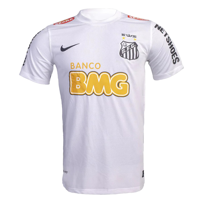 NEYMAR JR #11 Santos FC Retro Jersey Home Soccer Shirt 2012