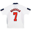 1998 World Cup England Home White Retro Jersey