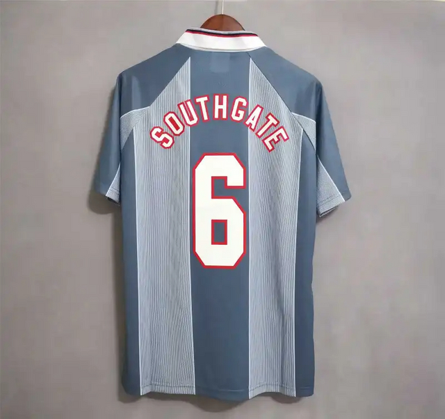 1996 England Retro Soccer Jersey Away Replica Euro Cup