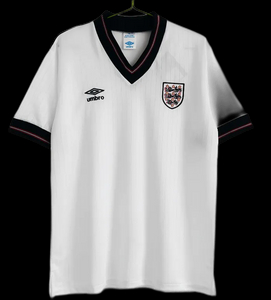 1984/1987 England Retro Soccer Jersey Home Replica