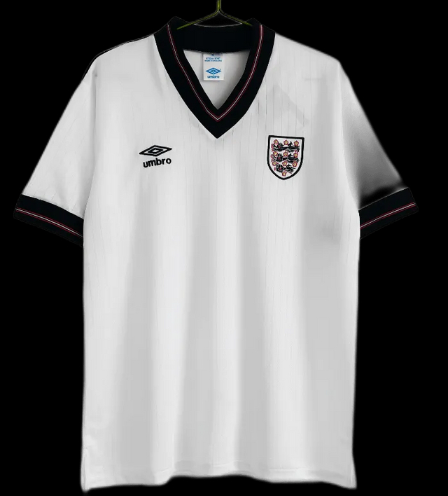 1984/1987 England Retro Soccer Jersey Home Replica