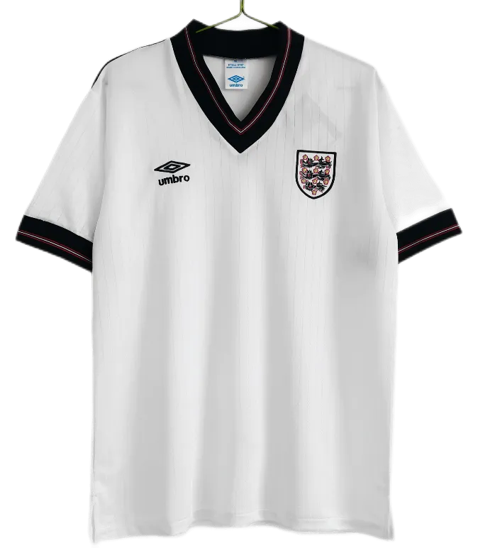 1984/1987 England Retro Soccer Jersey Home Replica