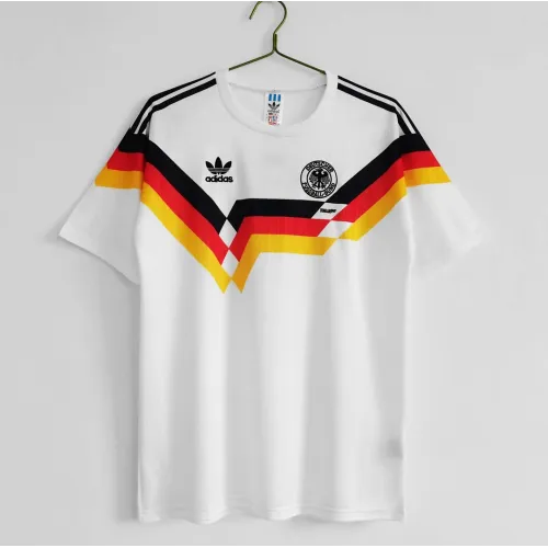 West Germany Retro Jersey Home World Cup 1990-3