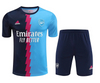 Arsenal Training Kids Kits Wear Blue Set Soccer Jersey 2022-2023