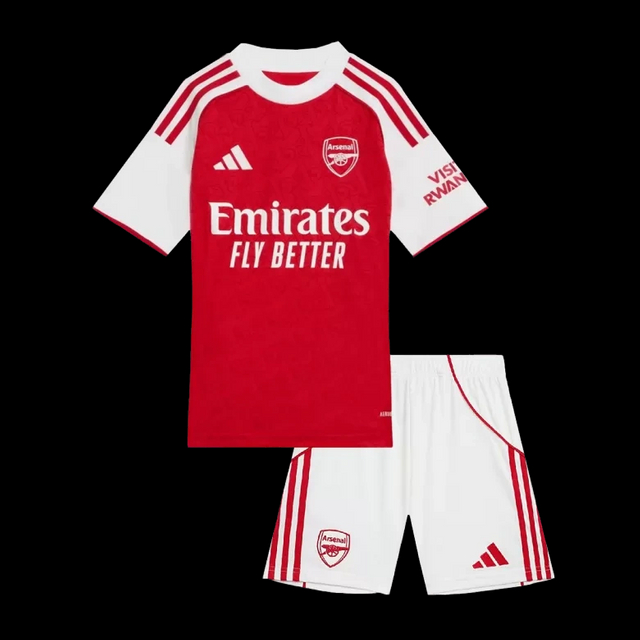 Kids Arsenal Custom Home Soccer Kits 2025-2026