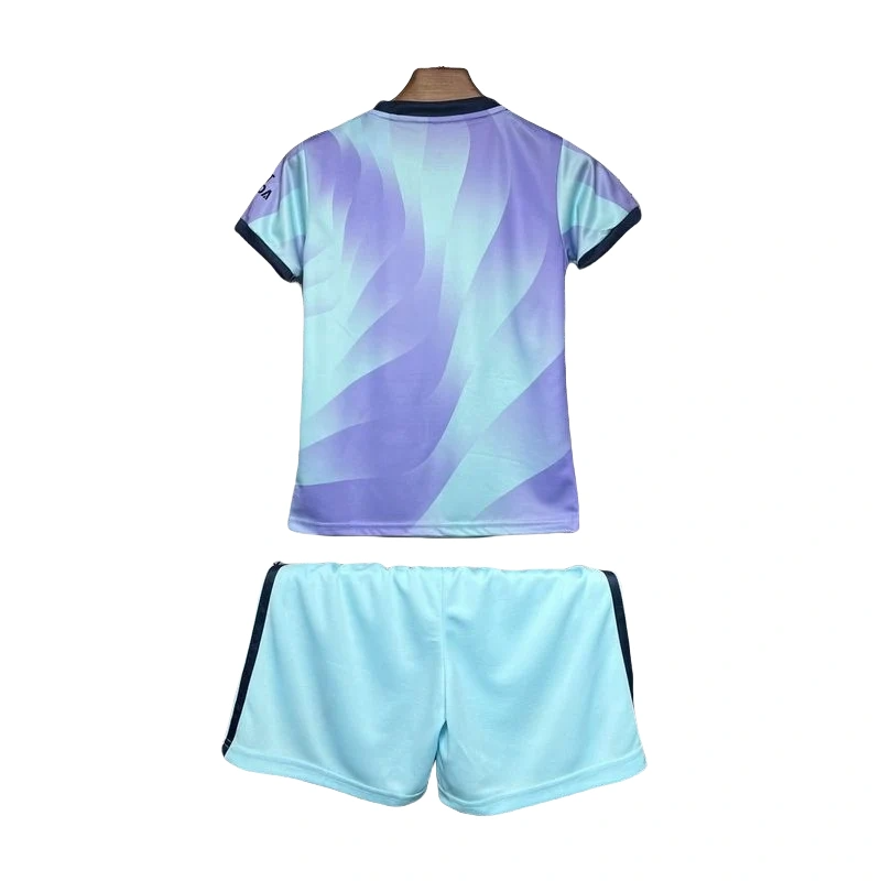 2024-2025 Arsenal Third Away Soccer Kids Kit Jersey+Shorts