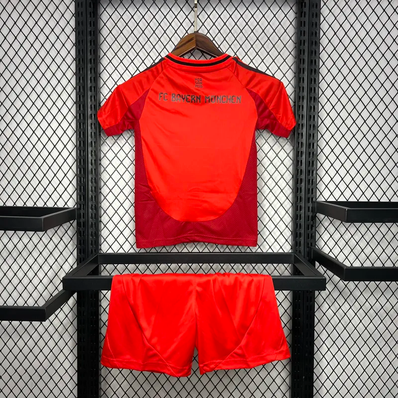 2024-2025 Bayern Munich Home Soccer Kids Kit Jersey+Shorts04